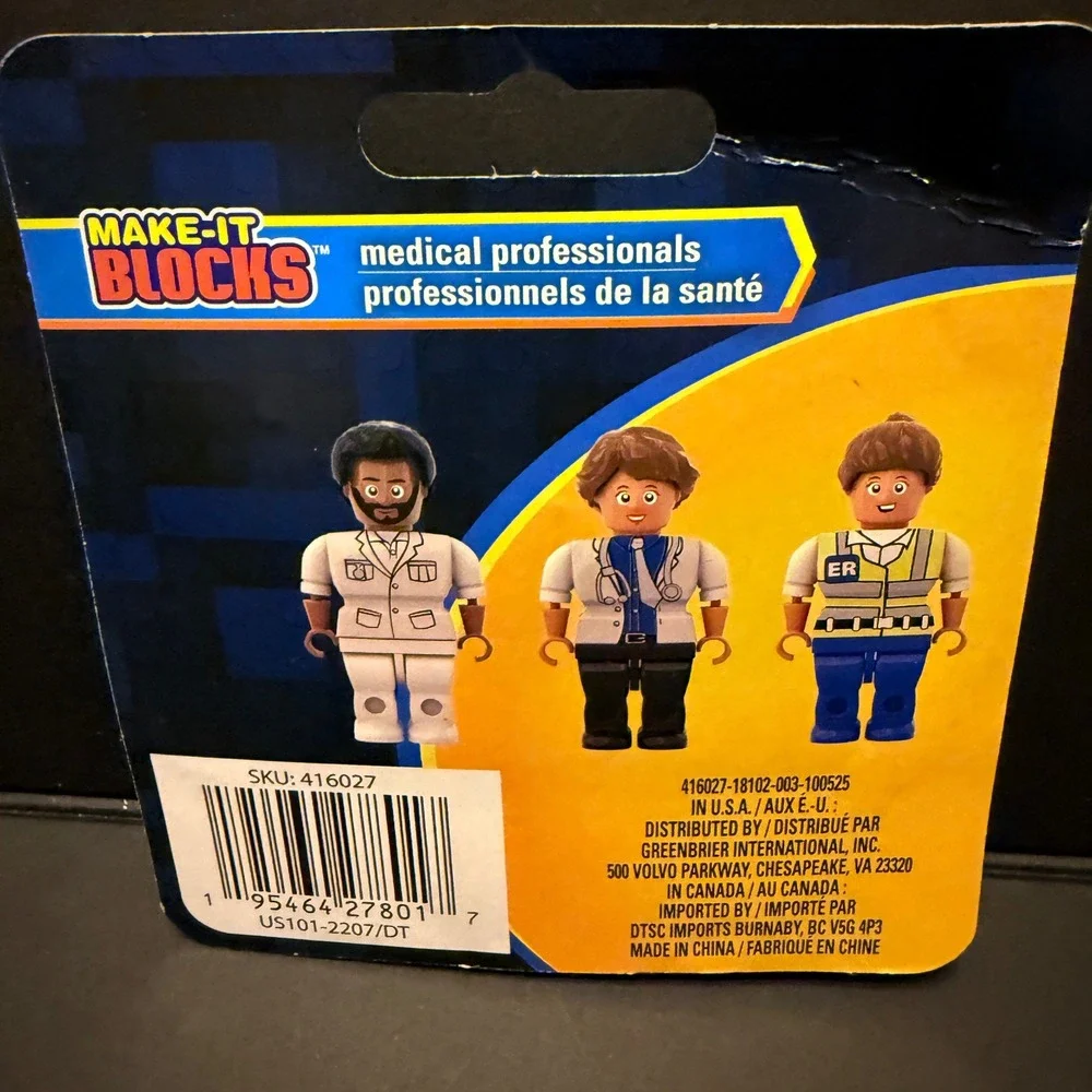 Make-It Blocks Figures Kids 15pc Multicolor NEW 5-Pack Bundle Set‎